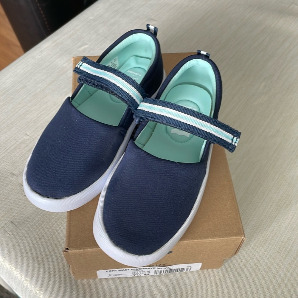 Sperry Port Mast Plushwave Mary Jane for Toddler Girl